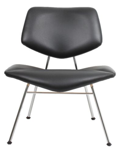 Vermund Larsen VL135 Cosy Loungestol SH: 40 cm - Sierra Sort/Krom