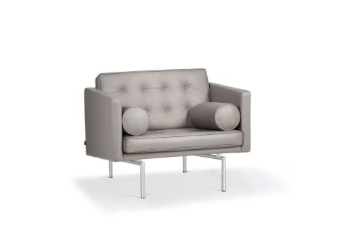 DUX Ritzy Lænestol SH: 42 cm - Chrome/Elmo Soft 13087