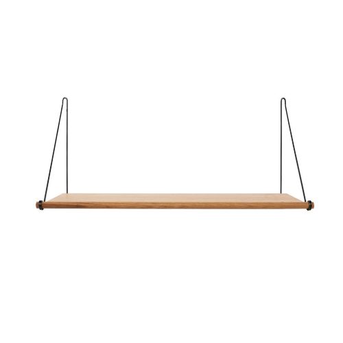 We Do Wood Loop Shelf L: 72 cm - Oak/Black