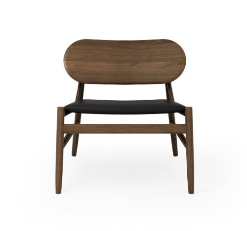 Brdr Krüger Ferdinand Lounge Stol SH: 41,5 cm - Røget Eg/Black 30314