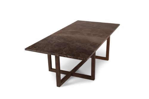 OX Denmarq NINETY LARGE Table 120x60x40 cm - Smoked Oak/Emparador