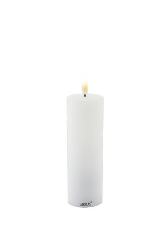 Sirius Sille Stearinlys H: 15 cm - Hvid