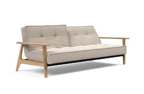 Innovation Living Splitback Frej Sovesofa L: 232 - Eg/Blida Sand Grey