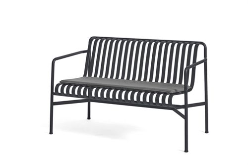 HAY Palissade Dining Bench Seat Cushion 107,5x43,5 cm - Anthracite 