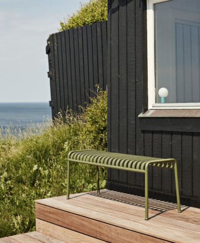 HAY Palissade Bench L: 120 cm - Olive