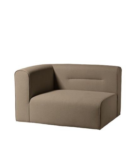 FDB Møbler L44 Venstre Sofa Modul 124x98 cm - Taupe 