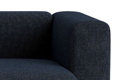 HAY Mags 3 Seater Combination 4 L: 321 cm - Right End - Fairway Dark Blue 308-288/Black Stained Beech