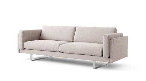 Erik Jørgensen EJ 280 2 Pers. Sofa 100 L: 240 cm - Foss 102/Børstet Krom