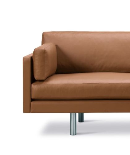 Erik Jørgensen EJ220 2062 2 Pers. Sofa 100 L: 212 cm - Cognac Omni Læder/Krom
