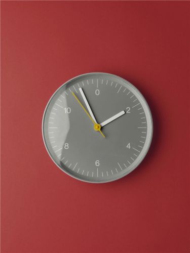 HAY Wall Clock Ø: 26,5 cm - Recycled Aluminium/Grey