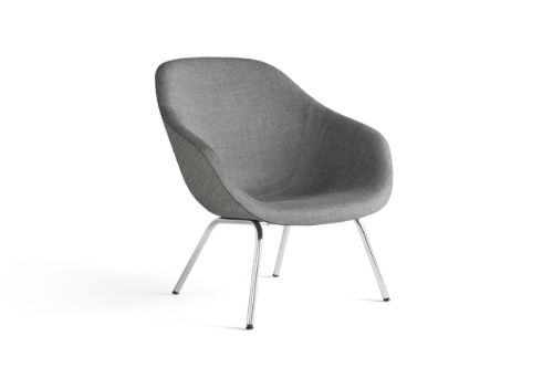 HAY AAL87 Chair SH: 43 cm - Chromed Steel / Remix 152