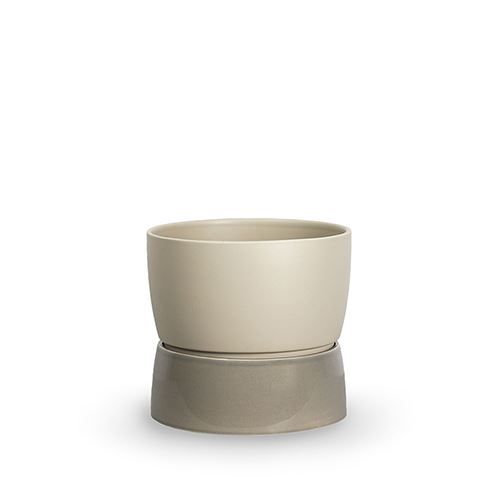 Ro Collection Two Tone Planter Large Ø: 20 cm - Dune Grey