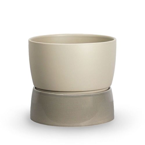 Ro Collection Two Tone Planter Floor Large Ø: 34 cm - Dune Grey