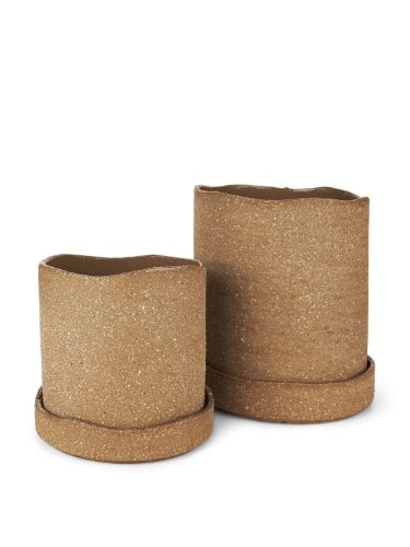 Ferm Living Uneru Pot Ø: 13 cm - Brown