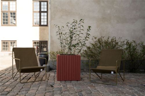 Squarely Copenhagen Unfold SQUARE 60x56x60 cm - Terracotta Red
