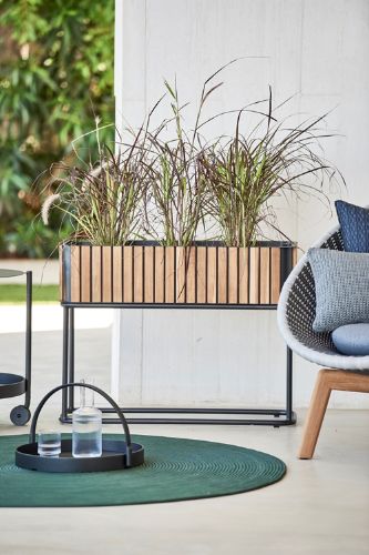 Cane-line Outdoor Combine Plantekasse 83x28 cm - Teak/Lava Grey