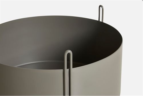 Woud Pidestall Planter Medium - Taupe