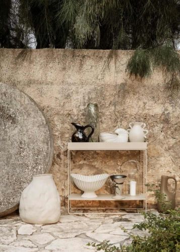 Ferm Living Plant Box Two-Tier 25x80 cm - Cashmere