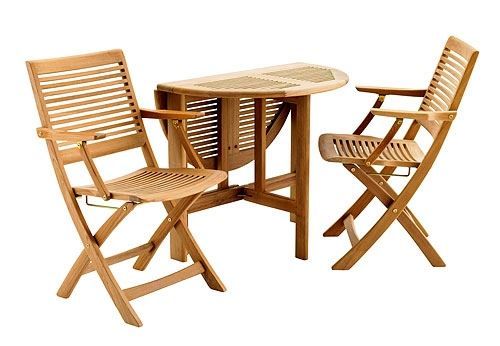 Kircodan Espresso Klapstol Med Armlæn  - Teak