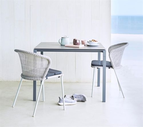 Cane-line Outdoor Lean stol - White Grey 