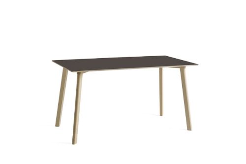 HAY CPH Deux 210 Table 140x75x73 cm - Untreated Solid Beech/Stone Grey Laminate