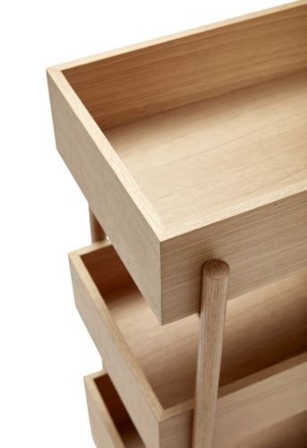 Hübsch Stack Konsolbord H: 90 cm - Egetræ/Natur