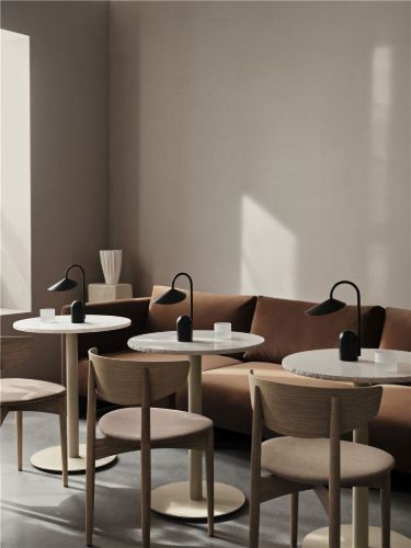 Ferm Living Mineral Café Table Ø: 60 cm - Bianco Curia/Cashmere