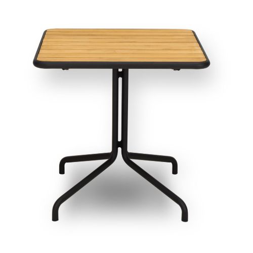 Mindo 101 Café Table 74,7x74,7 cm - Dark Grey/Teak