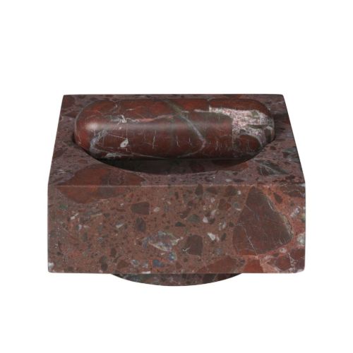 Ferm Living Tvara Morter - Marmor/Rosso Levanto
