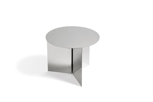 HAY Slit Table Round Side Table Ø: 45 cm - Mirror 