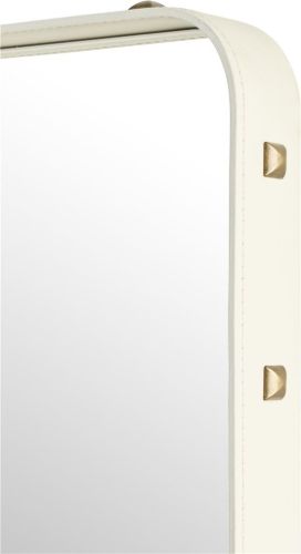 GUBI Adnet Wall Mirror Rectangular 70x180 cm - Cream Leather