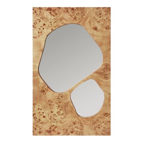 Ferm Living Folia Mirror H: 82 cm - Natural Burl