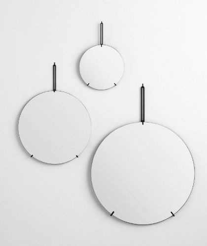 Moebe Wall Mirror Ø: 50 cm - Black