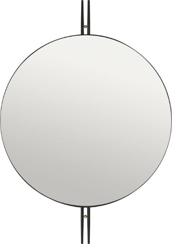 GUBI IOI Wall Mirror Ø: 80 cm - Sort