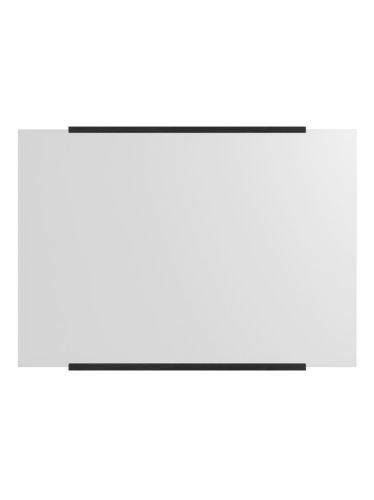 Moebe Rectangular Wall Mirror 70x100 cm - Black Stained Oak