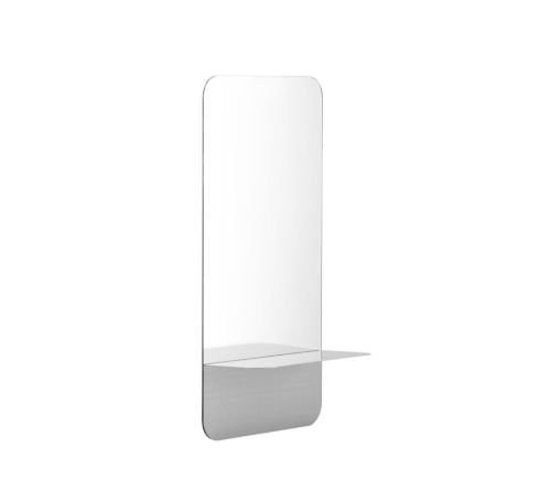 Normann Copenhagen Horizon Vertikalt Vægspejl 80x40 cm - Rustfrit stål