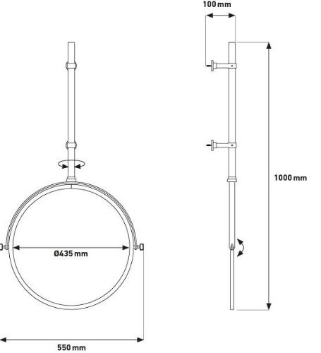 DCW Editions My Best Enemy Spejl Ø: 43,5 cm - Poleret Messing