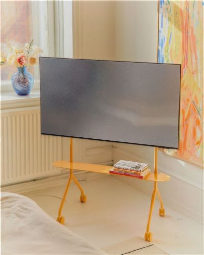 Pedestal Pipe Shelf Til TV Stativer 99x18 cm - Apricot