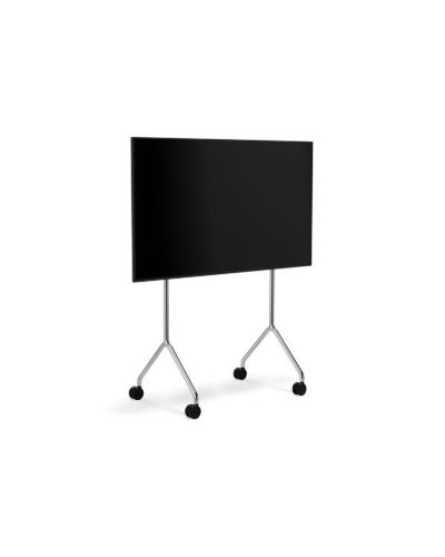 Pedestal Moon Light Rollin' TV-Stander - Metal/Chrome
