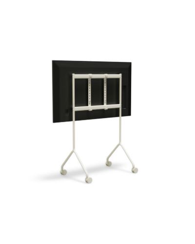 Pedestal Moon Light Rollin' TV-Stander - Metal/Pearl