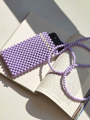 HAY Perla Phone Holder 9,5x16,5 cm - Lila