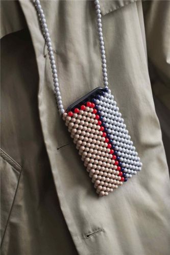 HAY Perla Phone Holder 9,5x16,5 cm - Krem