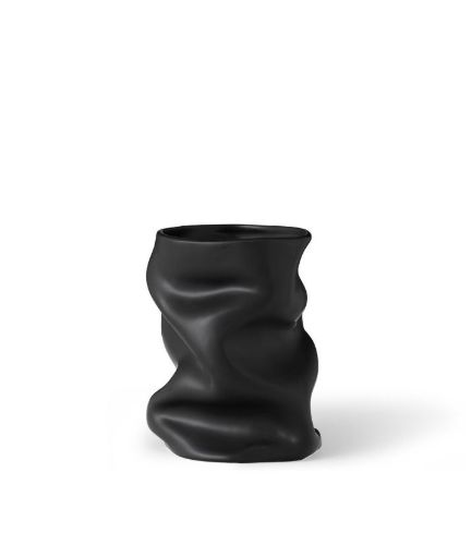 Audo Copenhagen Collapse Vase H: 20 cm - Black