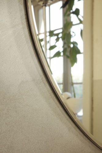 Ferm Living Pond Mirror Small 52x50 cm - Dark Chrome