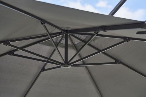 Cane-line Outdoor Hyde Luxe Tilt Parasol 300x300 cm - Light Grey