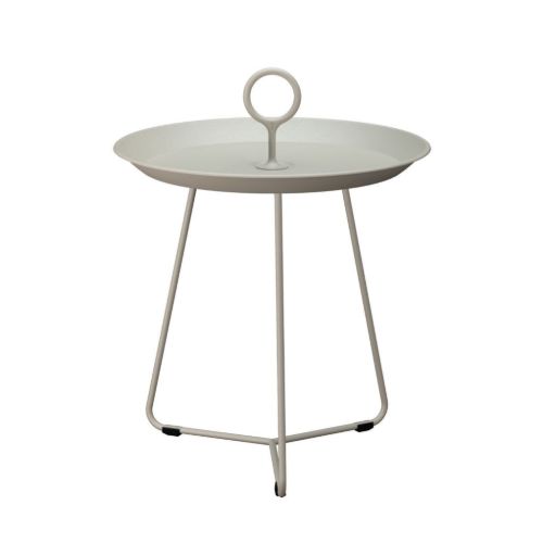 HOUE Eyelet Tray Table Ø: 45 cm - Aluminium/Beige