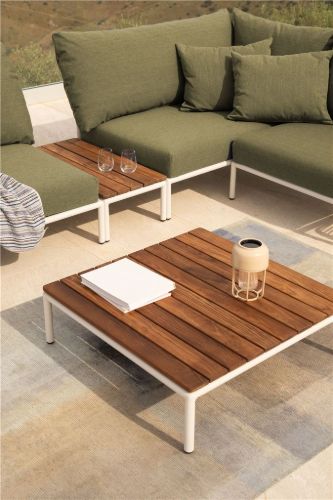 HOUE Level 2 Coffee Lounge Table 81x81 cm - Thermo Ash/Muted White