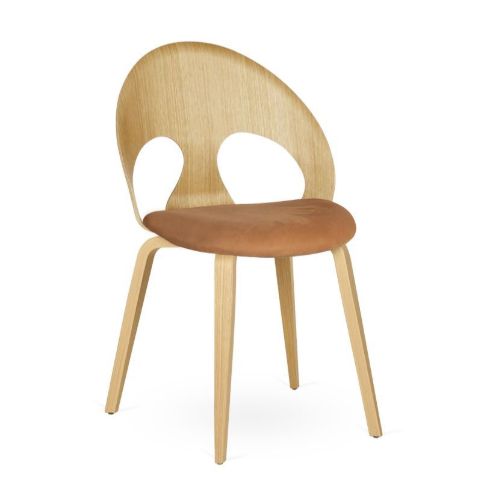Vermund VL1100 Spisebordsstol  - Olieret Eg/Dunes Cognac Læder