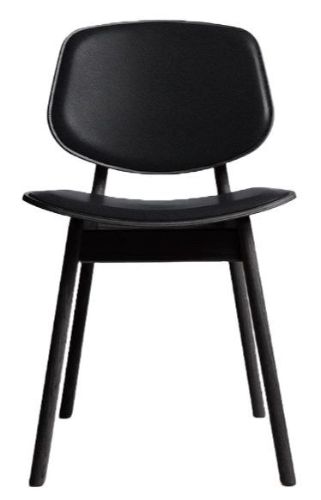 Ro Collection Pandora Spisebordsstol Sæde- og rygpolstret  - Black Lacquered Oak/Standard Black