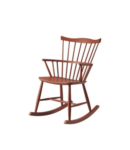 FDB Møbler Gyngestol Børge Mogensen J52G - Brick Red
